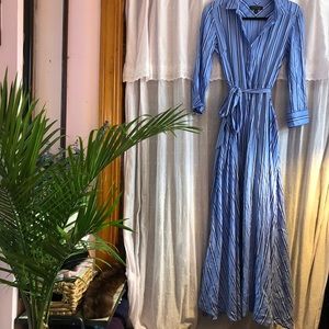 Maxi Striped Button Down Dress